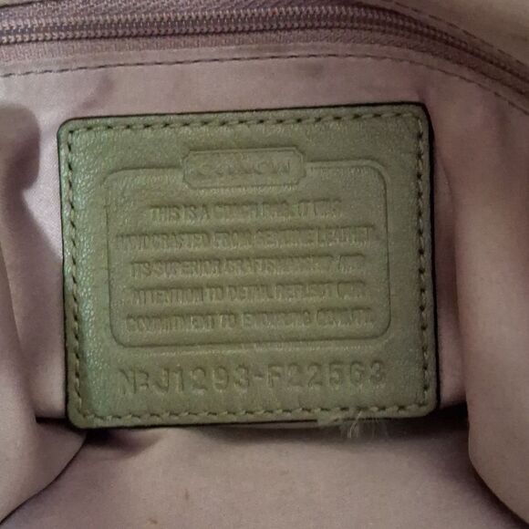 Coach Silver Sophia Madison Grey Shoulder Bag Purse J1293-F22563 - Picture 6 of 7